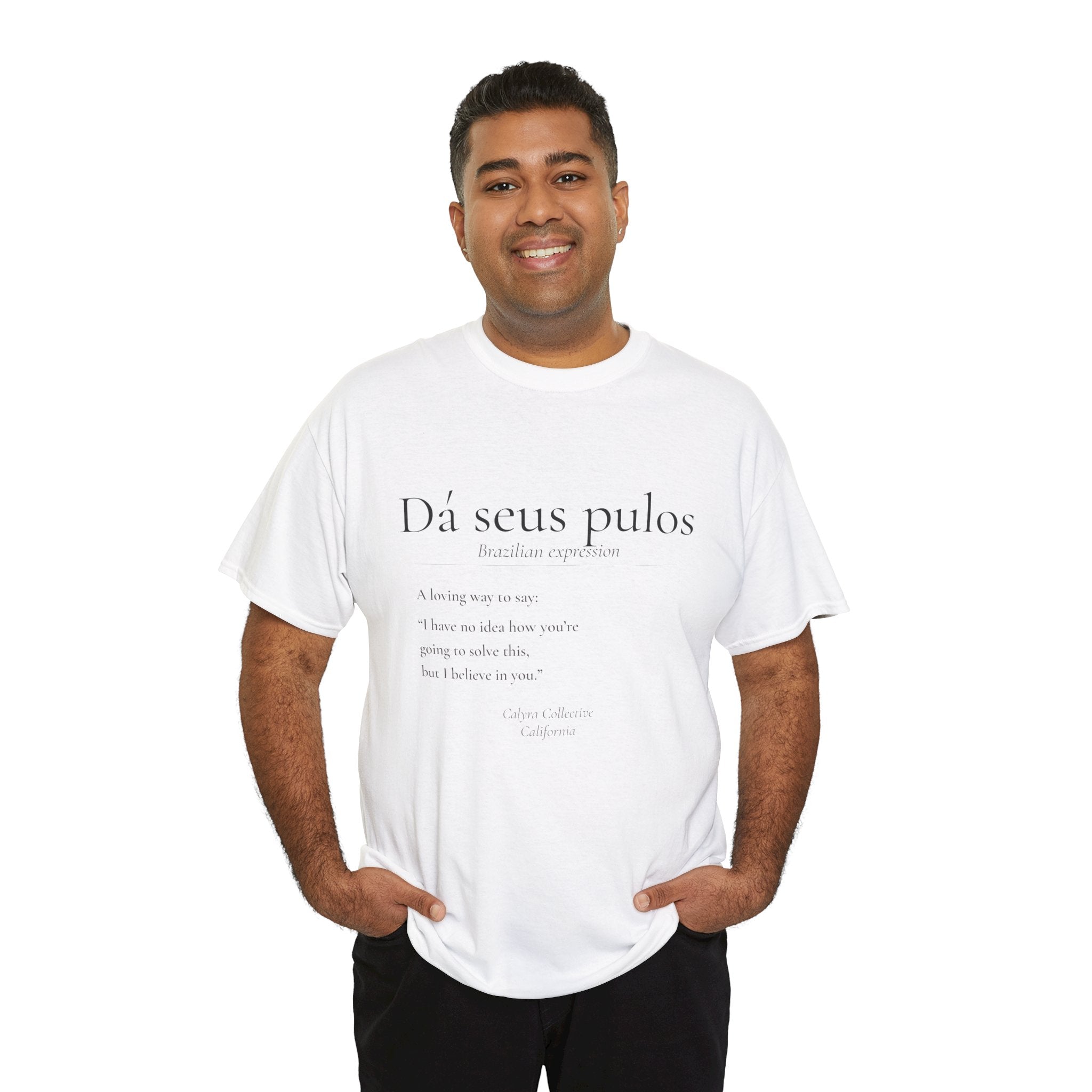 Dá seus pulos definition tee | T-Shirt, minimalist text design