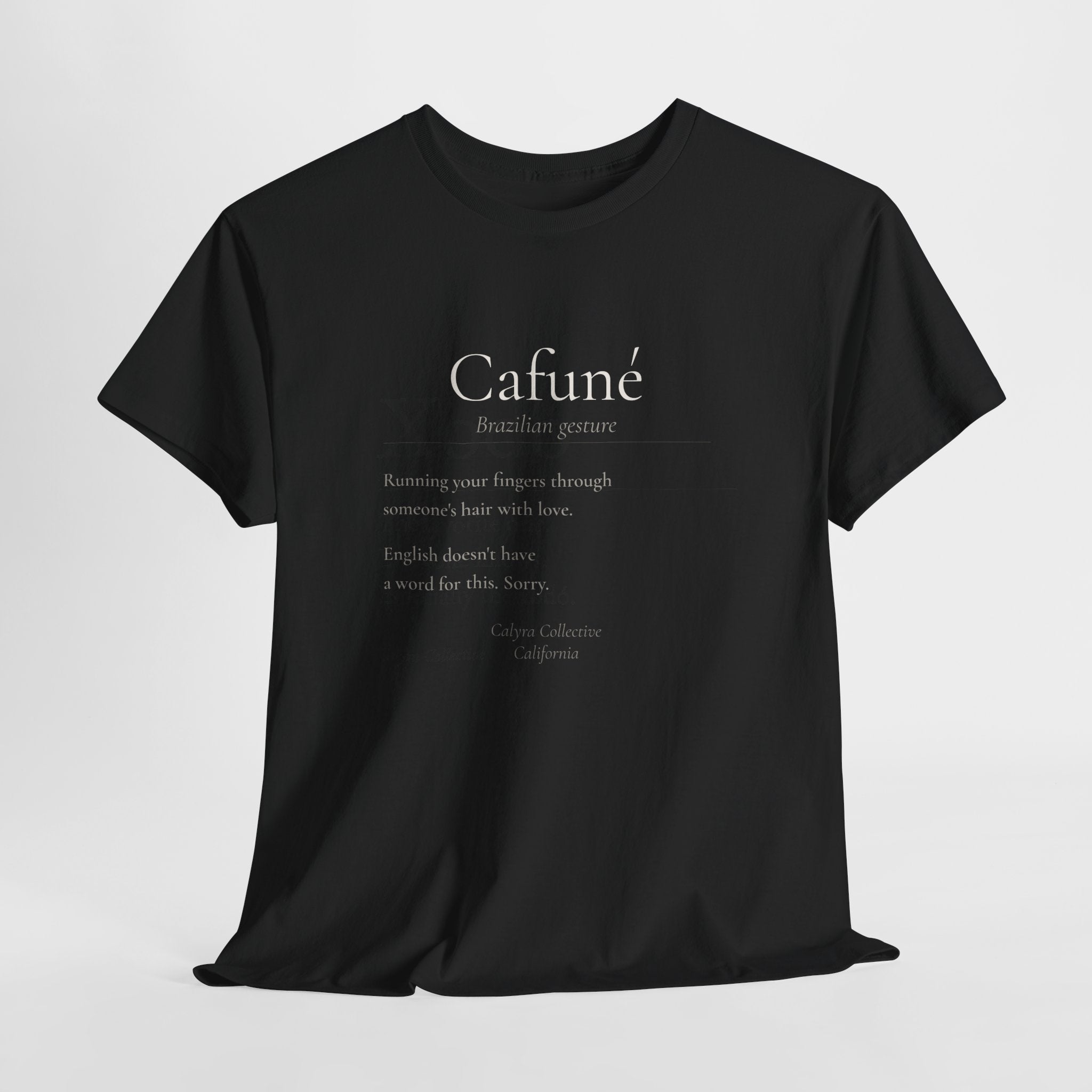 Cafuné Tee — The Brazilian Word for Gentle Love