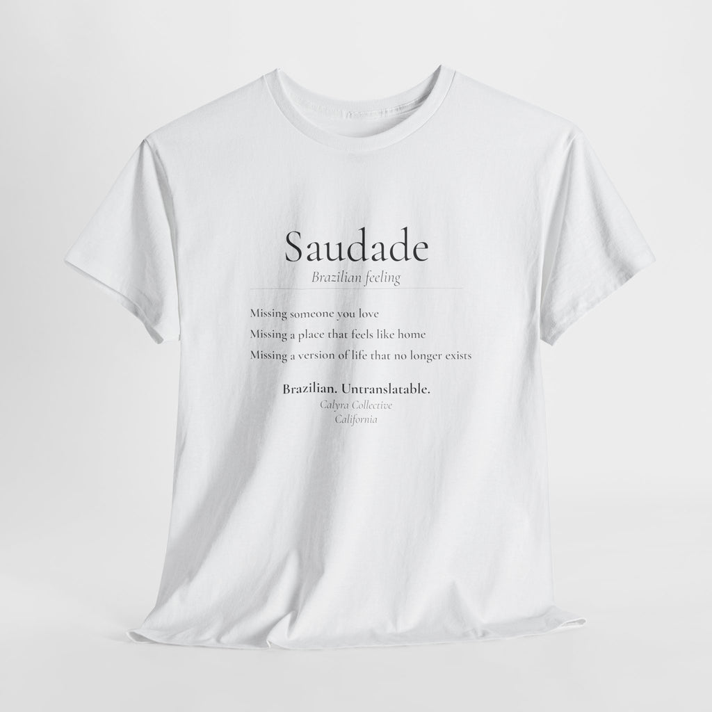 Saudade Tee — The Brazilian Feeling English Can't Name