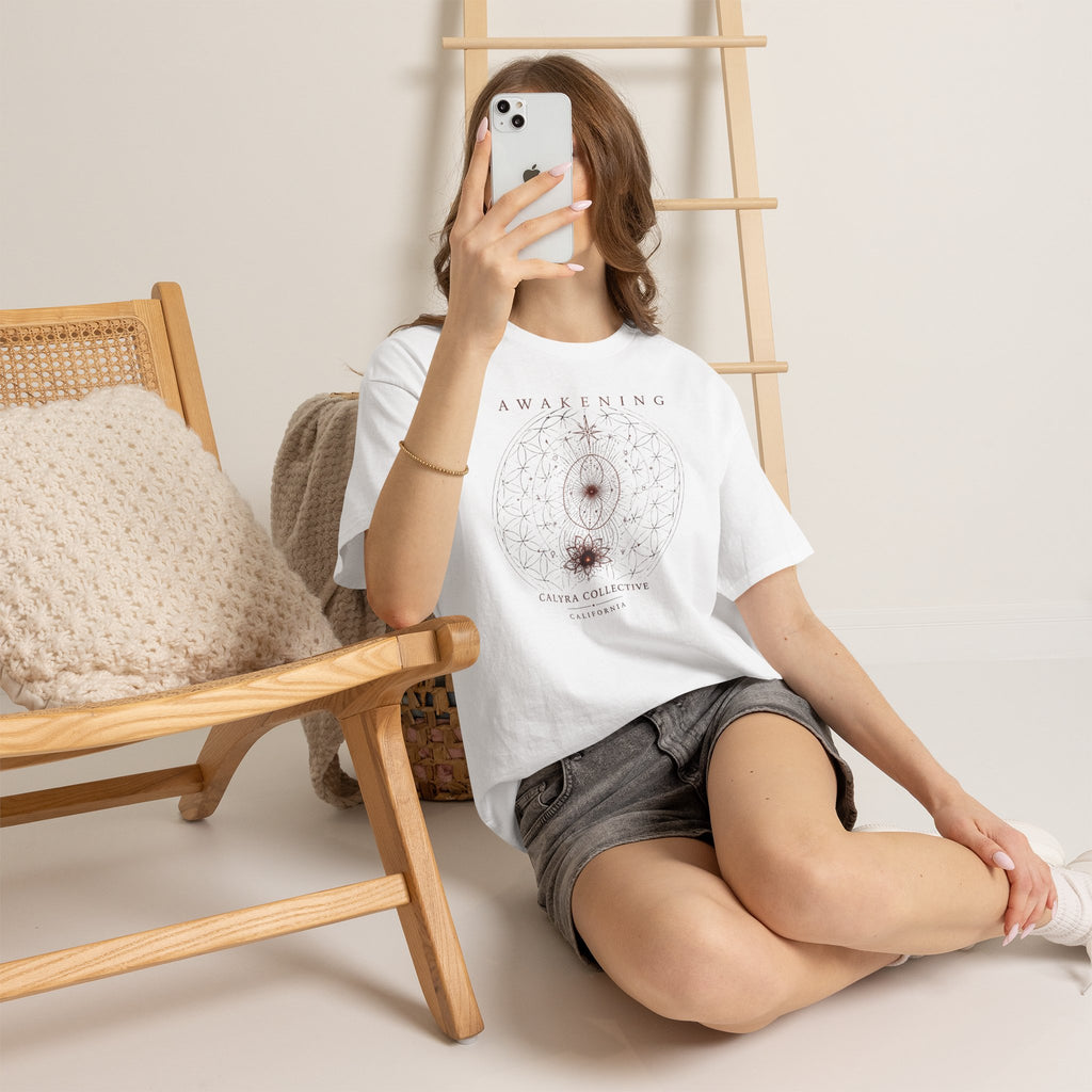 Awakening — Flower of Life Tee | Sacred Geometry