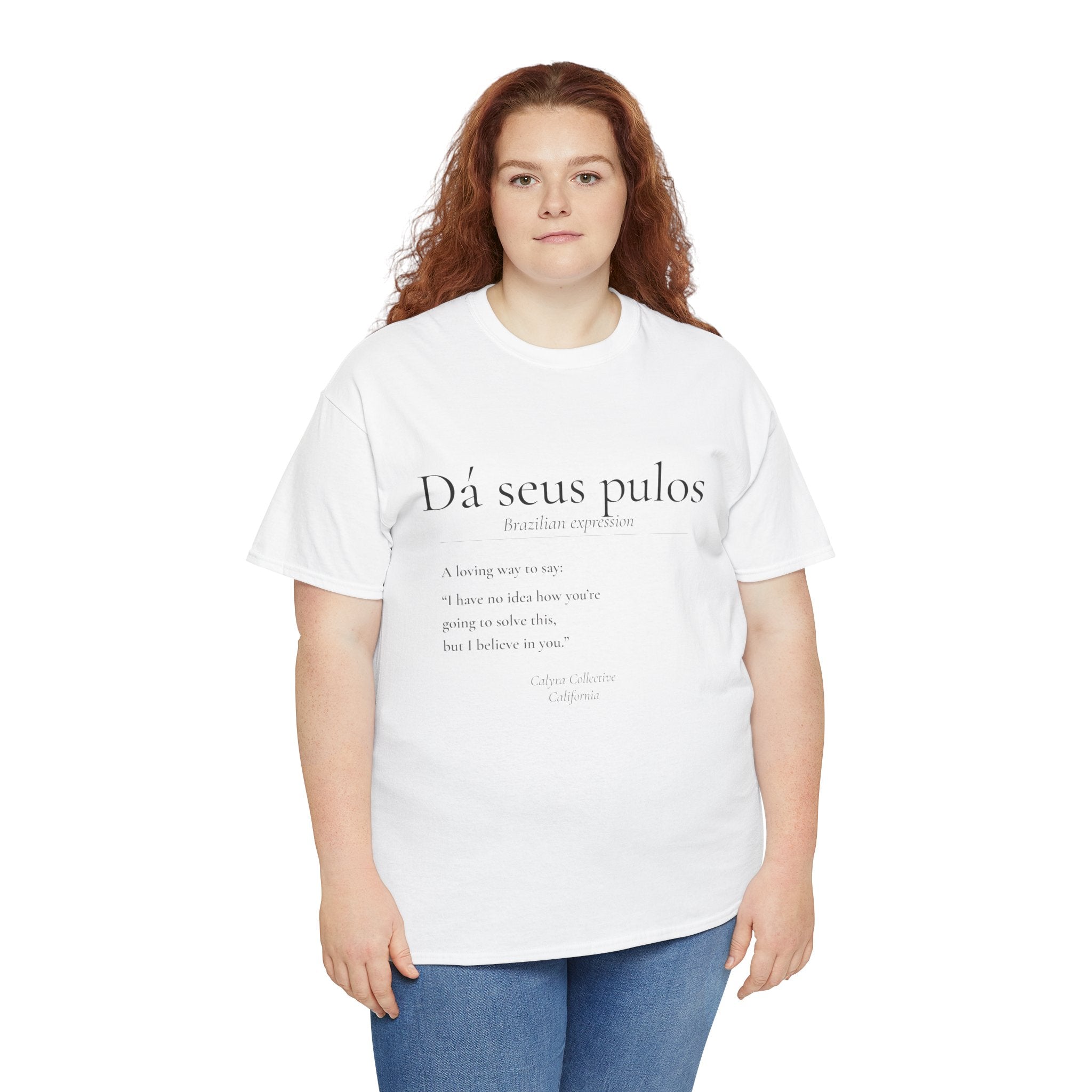Dá seus pulos definition tee | T-Shirt, minimalist text design