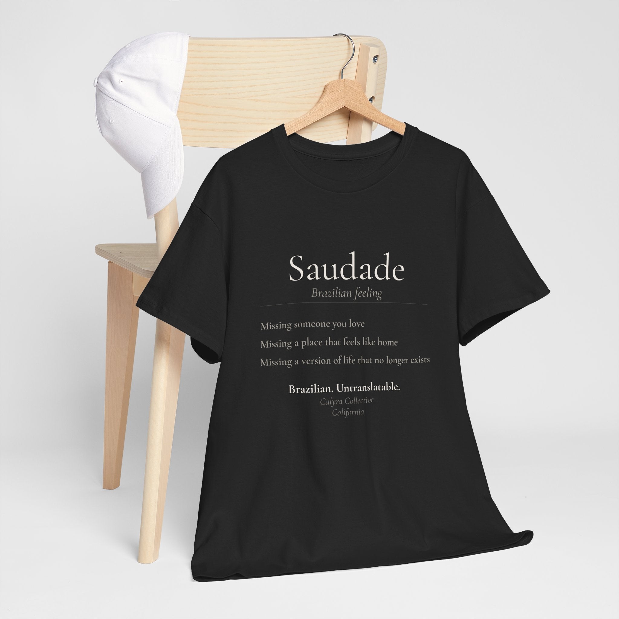 Saudade Tee — The Brazilian Feeling English Can't Name