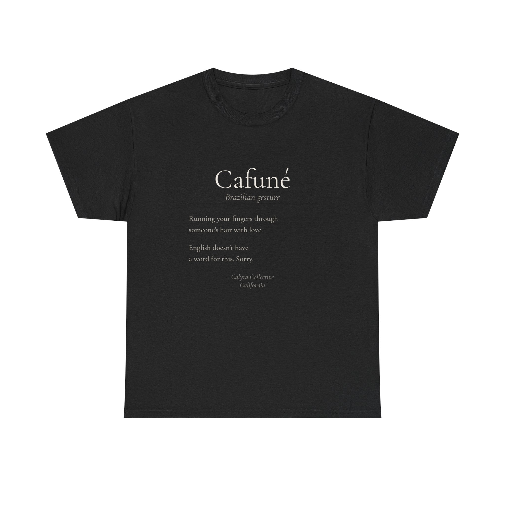 Cafuné Tee — The Brazilian Word for Gentle Love