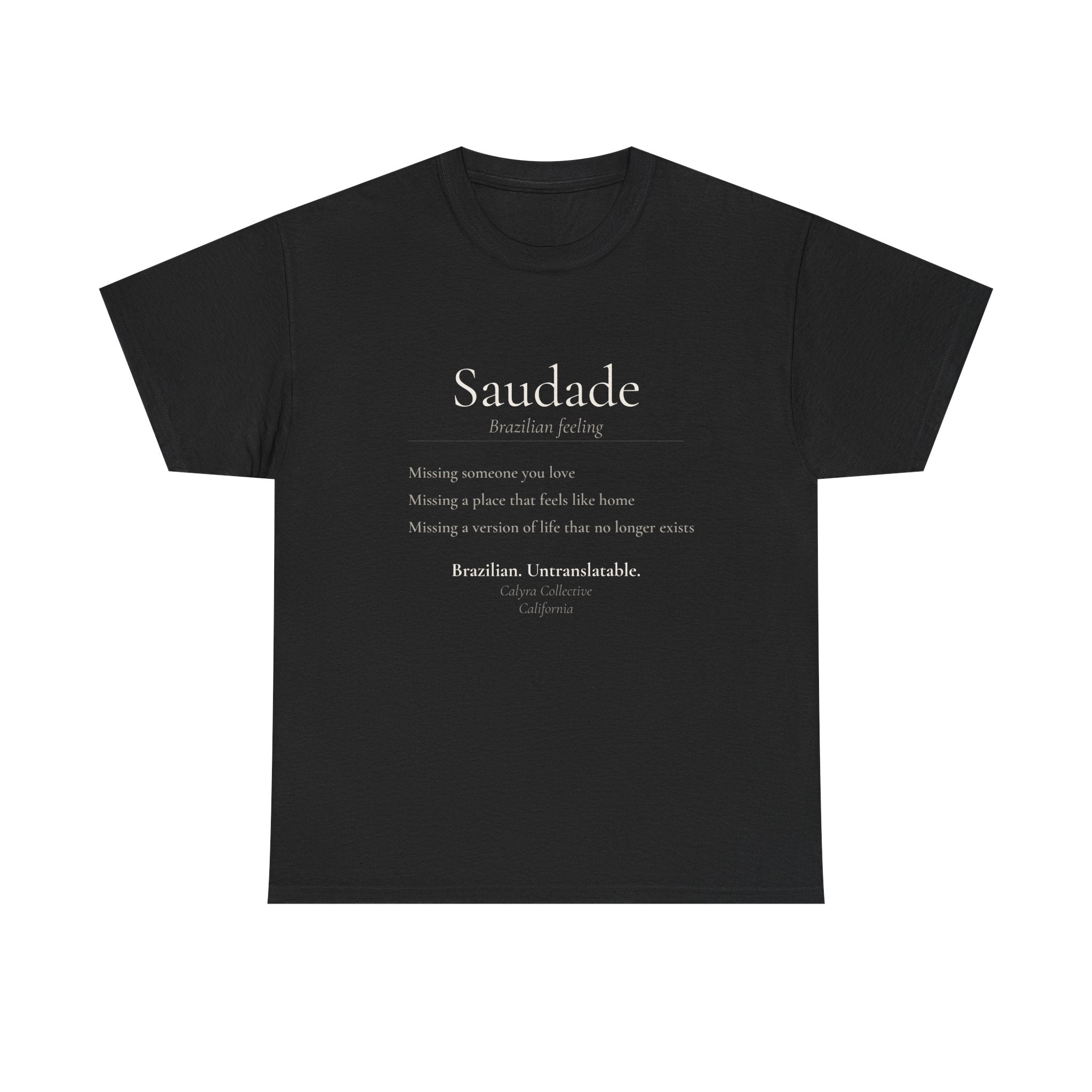 Saudade Tee — The Brazilian Feeling English Can't Name