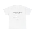 Dá seus pulos definition tee | T-Shirt, minimalist text design
