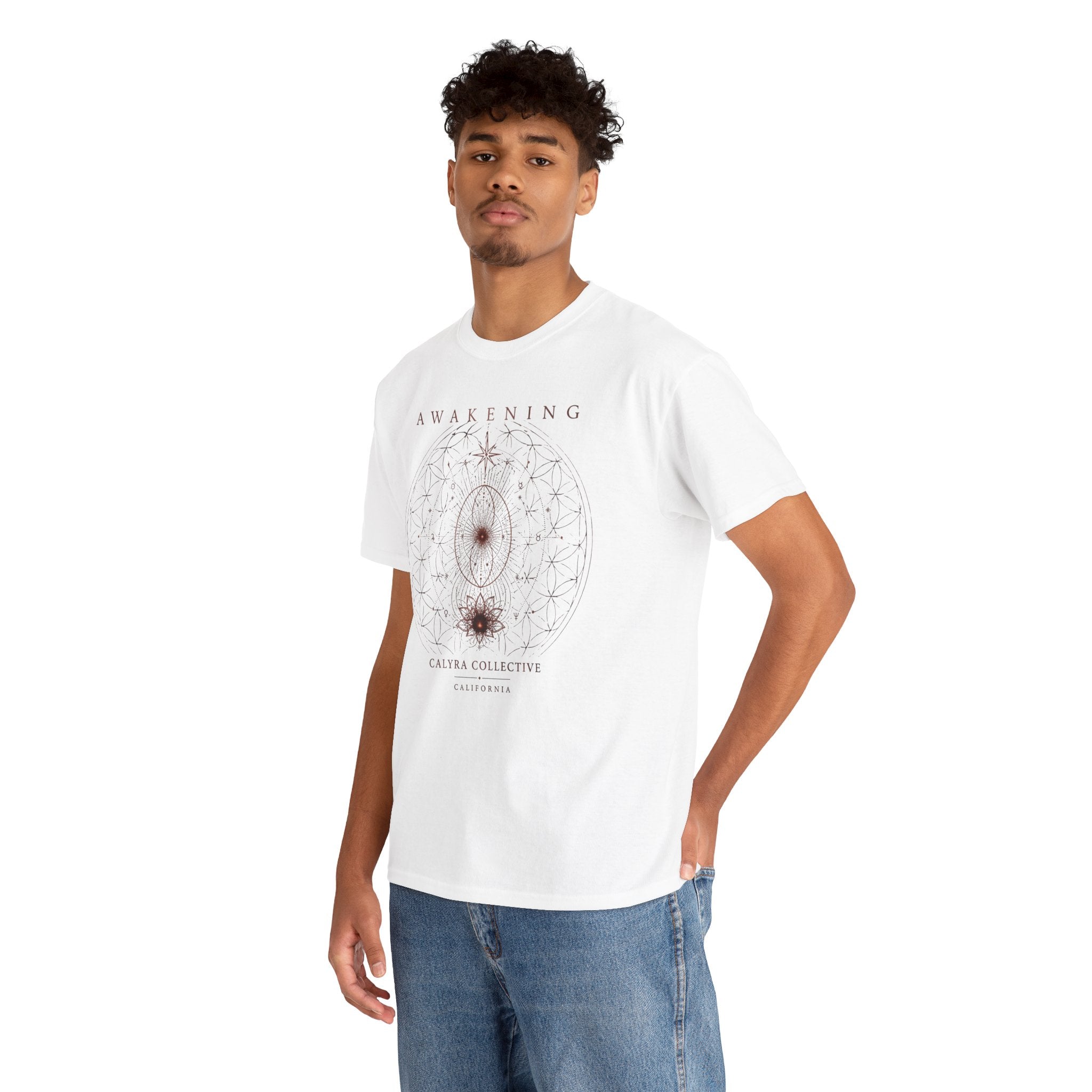 Awakening — Flower of Life Tee | Sacred Geometry