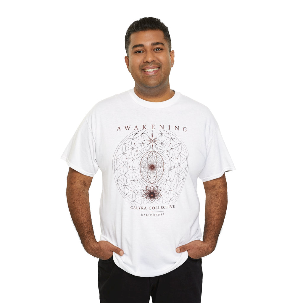 Awakening — Flower of Life Tee | Sacred Geometry