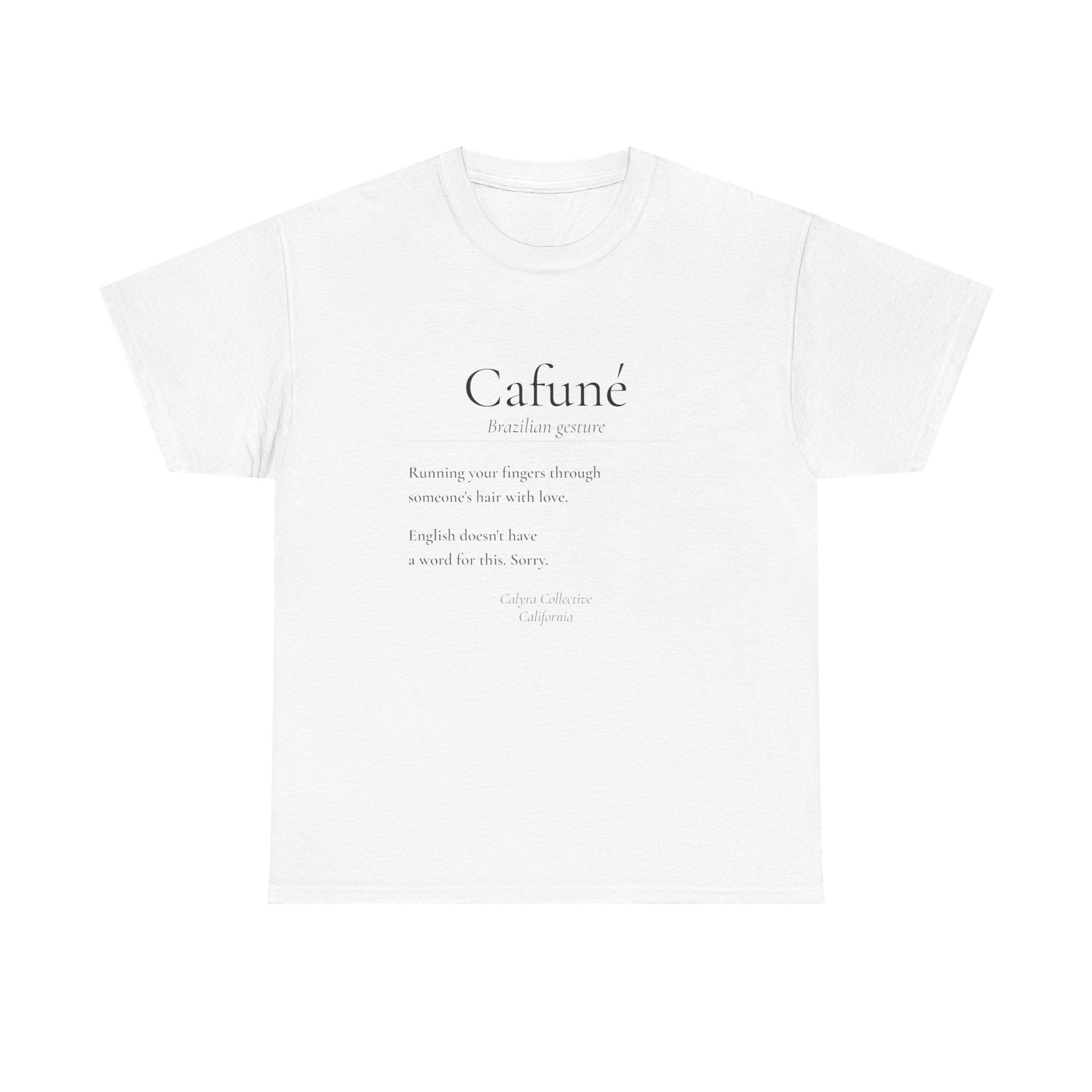 Cafuné Tee — The Brazilian Word for Gentle Love